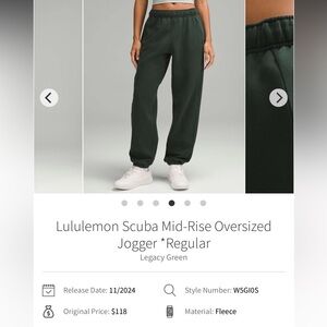 lululemon athletica Mid-Rise Jogger - Dark Green